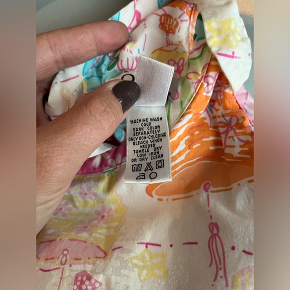 Lilly Pulitzer Vintage Lantern Glow in Dark Dress 6X - Picture 6 of 11